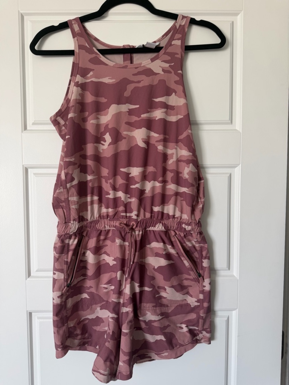 Athleta Girl Pink Camo On The Go Romper
